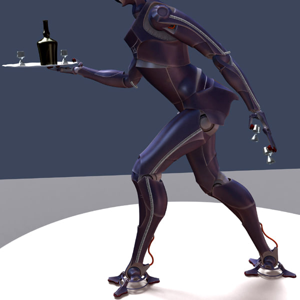 servoid futuristic servant 3d max - Servoid... by aristarch