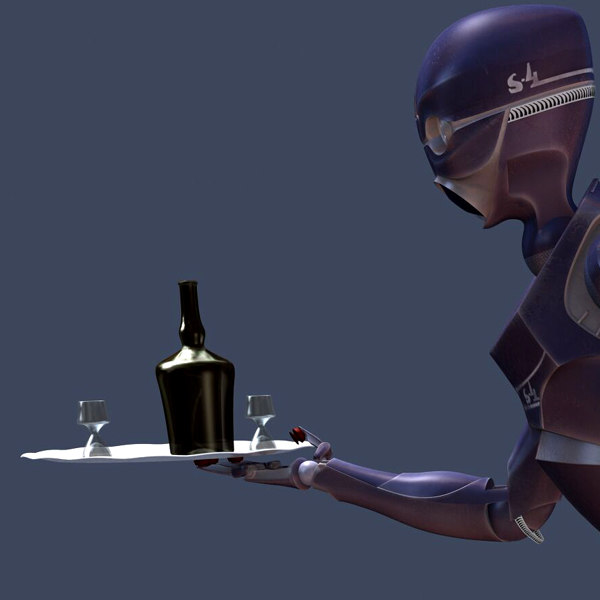 servoid futuristic servant 3d max - Servoid... by aristarch
