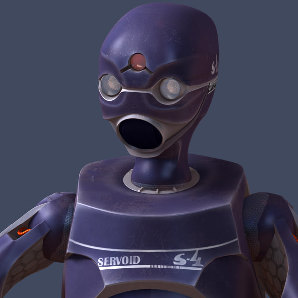 servoid futuristic servant 3d max - Servoid... by aristarch