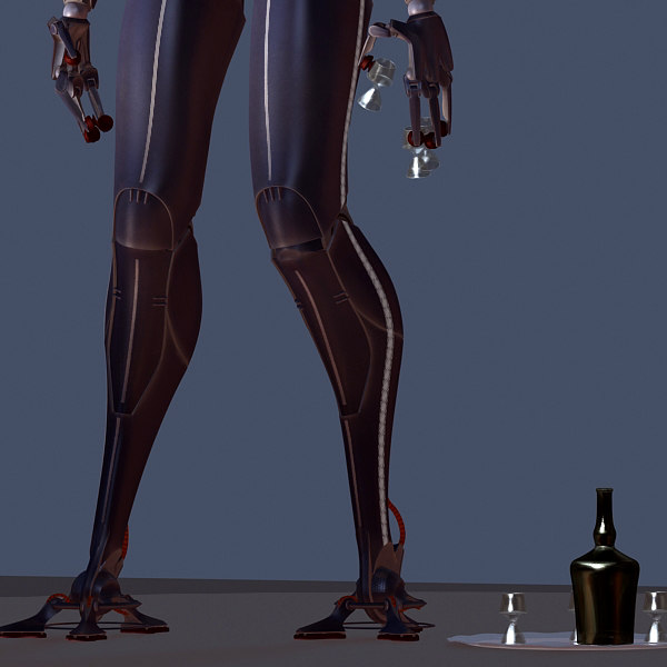 servoid futuristic servant 3d max - Servoid... by aristarch