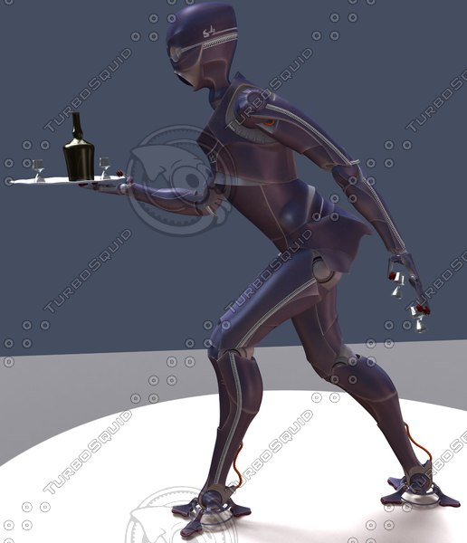 servoid futuristic servant 3d max - Servoid... by aristarch