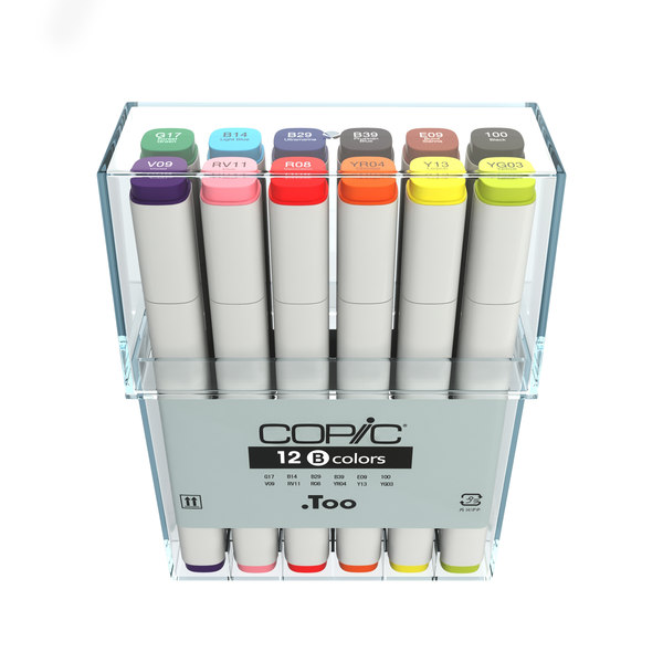 colors copic markers 3d model - Copic Basic Colors... by 811
