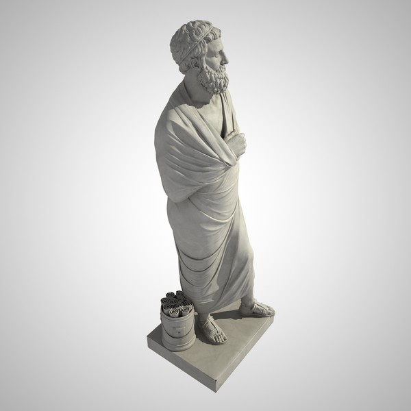 sophokles greek roman 3d model - Sophokles... by clay master