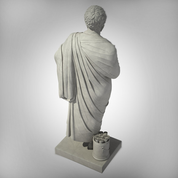 sophokles greek roman 3d model - Sophokles... by clay master
