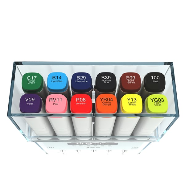 colors copic markers 3d model - Copic Basic Colors... by 811