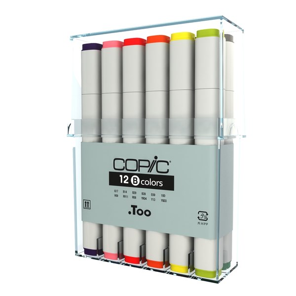 colors copic markers 3d model - Copic Basic Colors... by 811