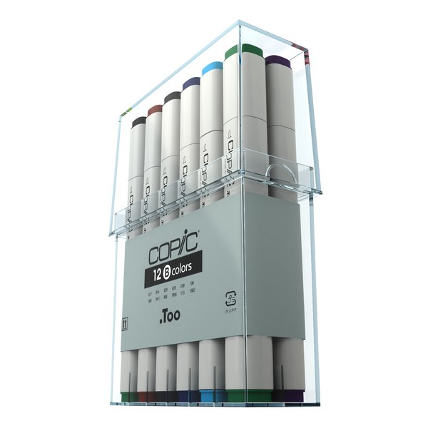 colors copic markers 3d model - Copic Basic Colors... by 811