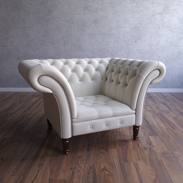 chair sofa armchair 3d max - Chesterfield The Durham Armchair&Sofa... by joker1979