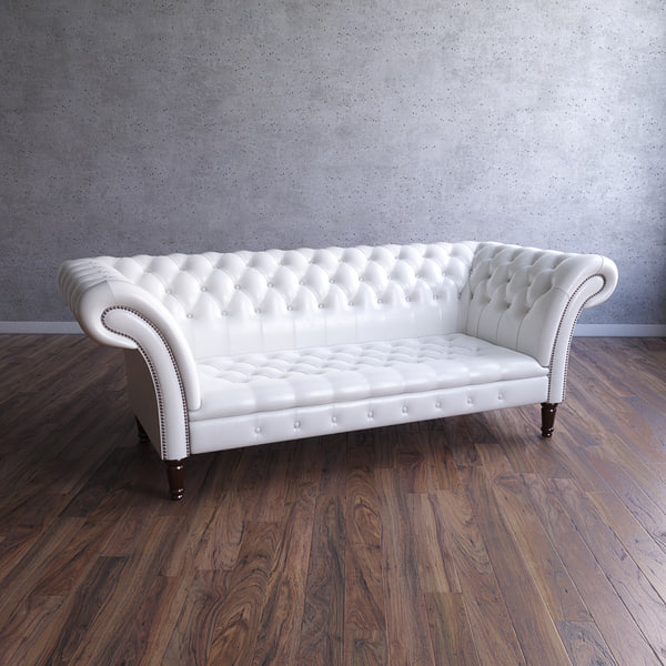 chair sofa armchair 3d max - Chesterfield The Durham Armchair&Sofa... by joker1979