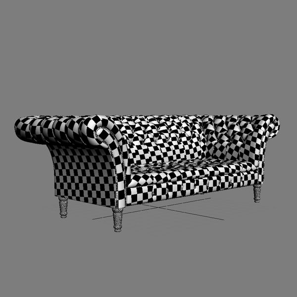 sofa chesterfield durham 3d max - Chesterfield The Durham Sofa... by joker1979