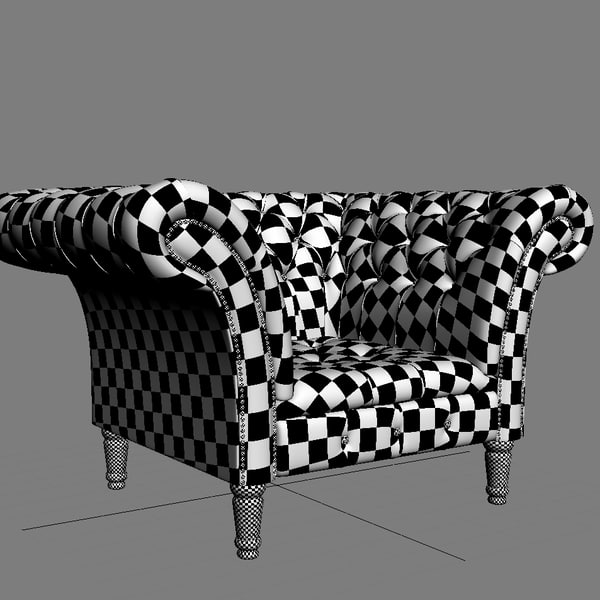 chair sofa armchair 3d max - Chesterfield The Durham Armchair&Sofa... by joker1979
