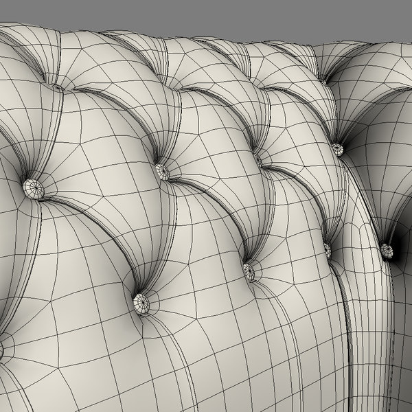 sofa chesterfield durham 3d max - Chesterfield The Durham Sofa... by joker1979