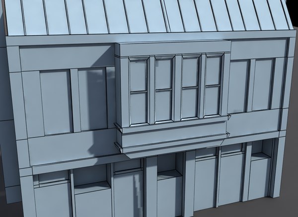 derelict building exterior ma - Derelict House Low Poly... by cerebrate