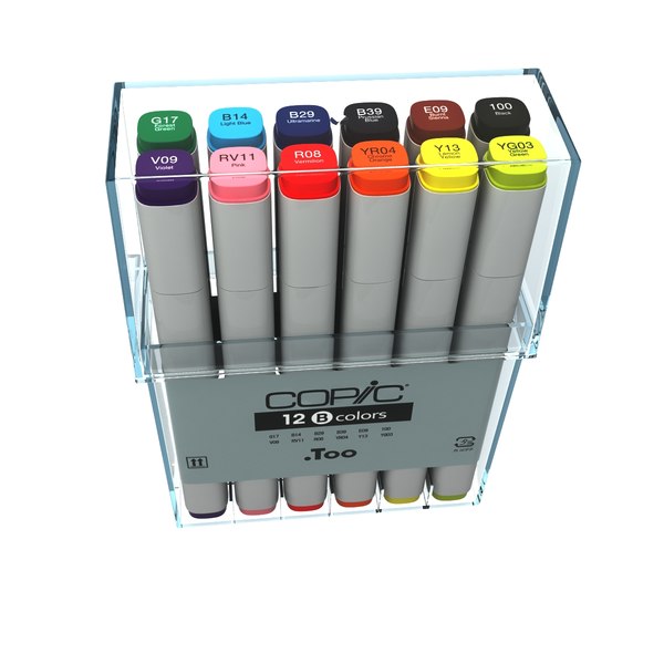 colors copic markers 3d model - Copic Basic Colors... by 811