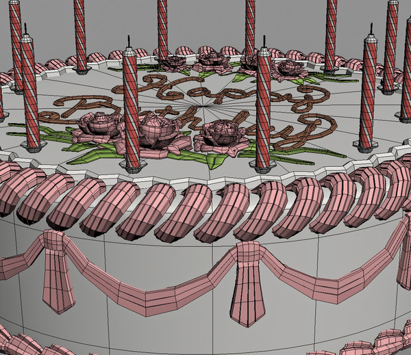 birthday cake 3d model - Birthday Cake... by PlastyForma