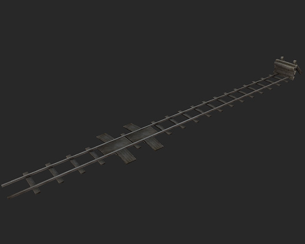 railway bumper obj - Railway Bumper World War Low by tuann123
