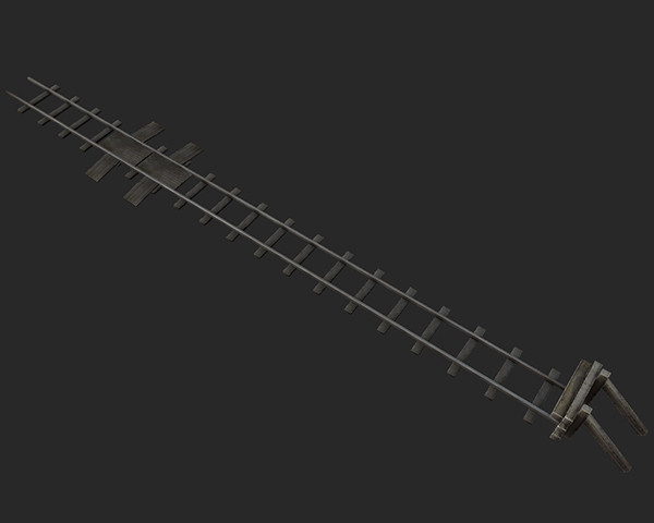 railway bumper obj - Railway Bumper World War Low by tuann123