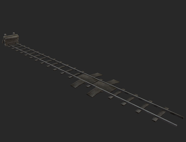 railway bumper obj - Railway Bumper World War Low by tuann123