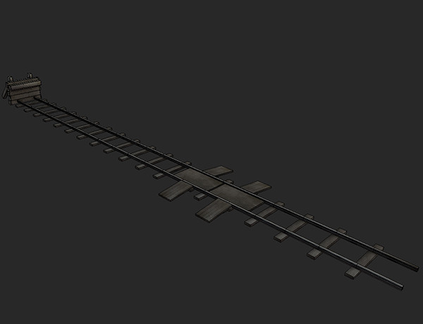 railway bumper obj - Railway Bumper World War Low by tuann123