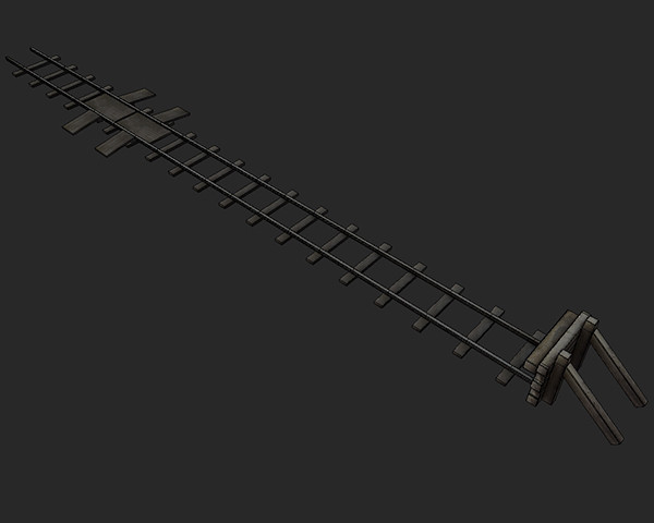 railway bumper obj - Railway Bumper World War Low by tuann123