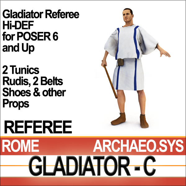 roman gladiator referee set 3ds - Roman Gladiator Referee Set by SmartCGArt