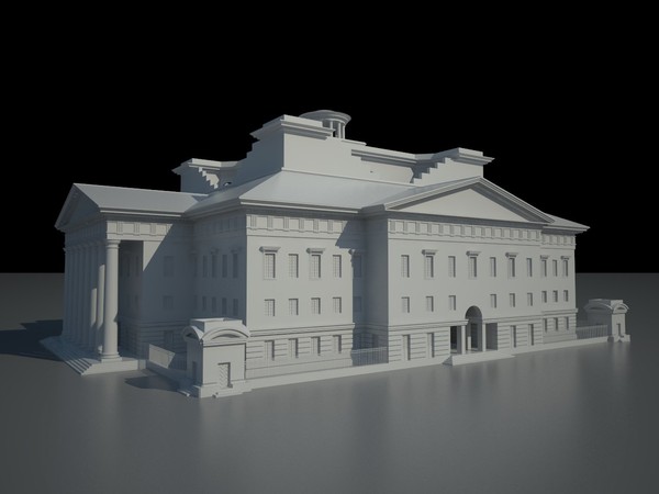 france style 3d model - Classical Style Building by Vanderdal