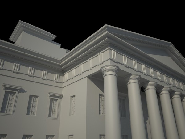 france style 3d model - Classical Style Building by Vanderdal