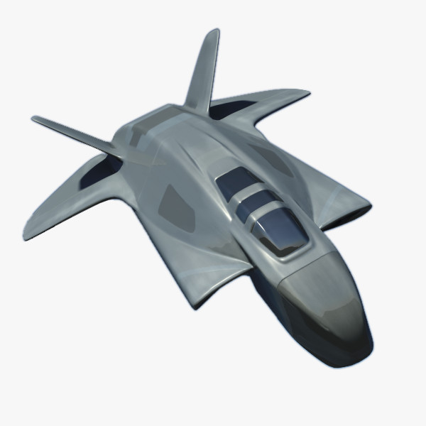 lightwave space fighter jet - Space Fighter by PolyTron