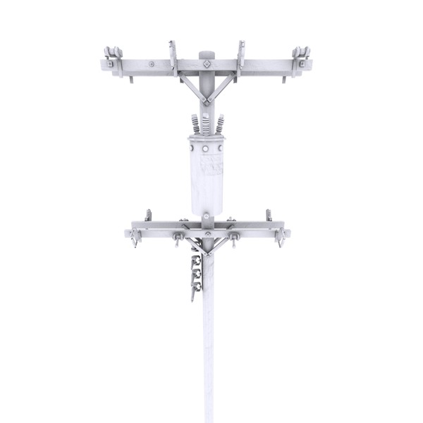 3d utility pole - Utility Pole - Game Resolution Model by MABA Media