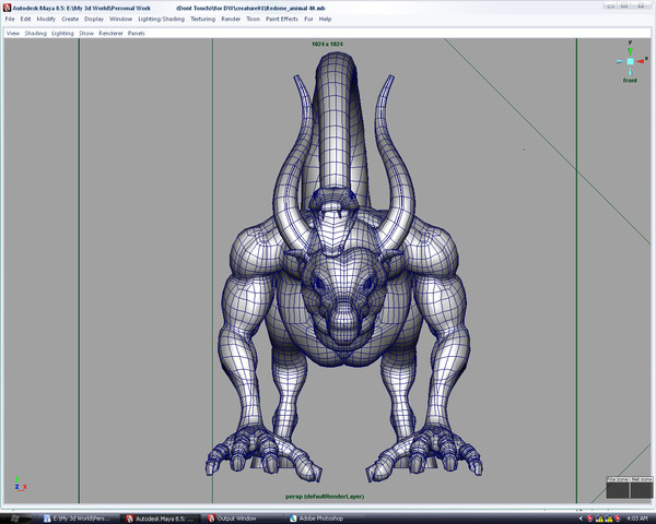 creature 3d obj - Creature... by 3d_petals