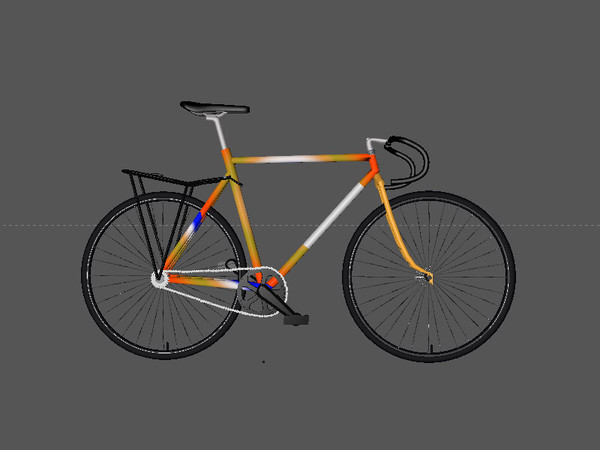 fixed bycicle 3d model - Bycicle Urban Fixed... by erre2