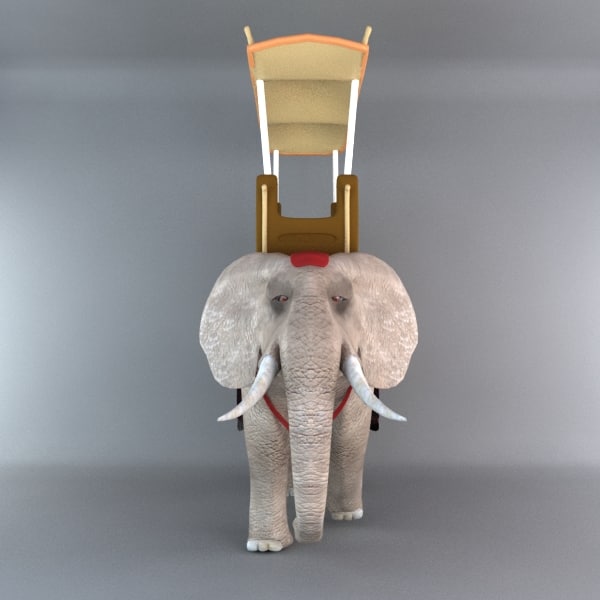 3d elephant african model - Elephant 3... by happyyyy