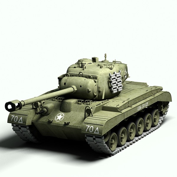 3d ww2 pershing tank m26 - M26 Pershing tank by Sandu_Bublic