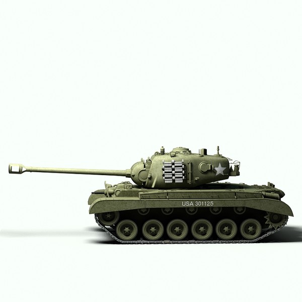 3d ww2 pershing tank m26 - M26 Pershing tank by Sandu_Bublic