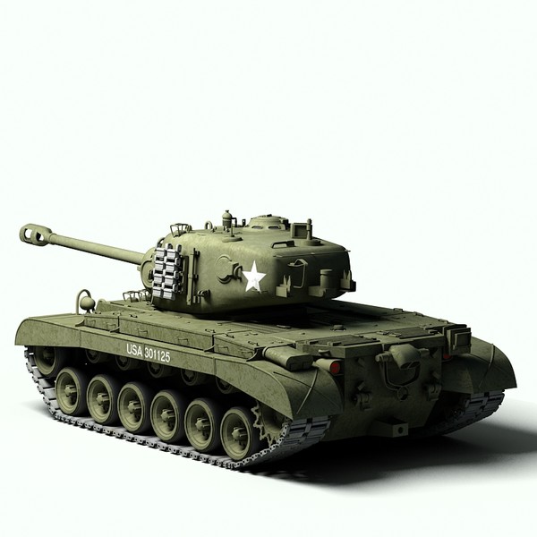 3d ww2 pershing tank m26 - M26 Pershing tank by Sandu_Bublic