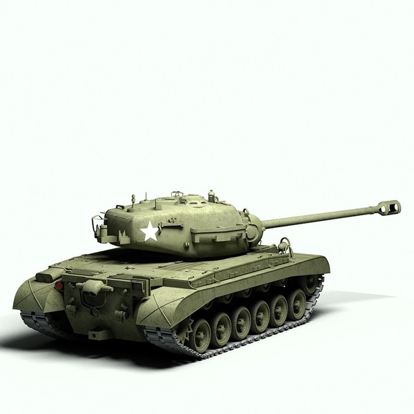 3d ww2 pershing tank m26 - M26 Pershing tank by Sandu_Bublic