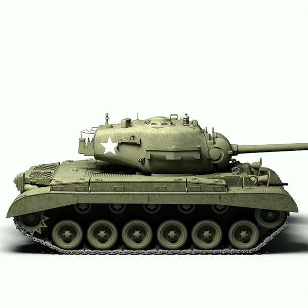 3d ww2 pershing tank m26 - M26 Pershing tank by Sandu_Bublic