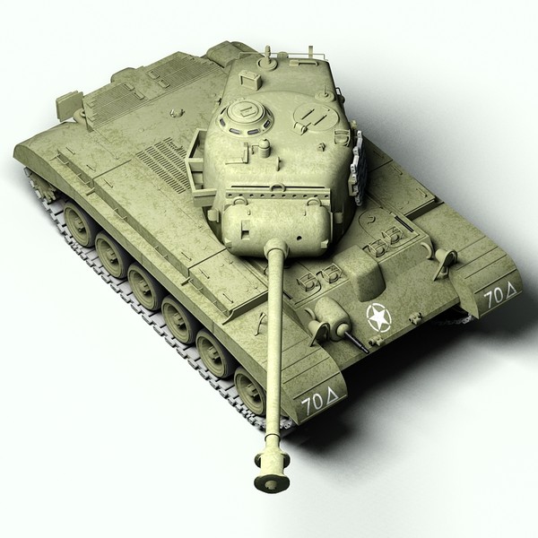 3d ww2 pershing tank m26 - M26 Pershing tank by Sandu_Bublic
