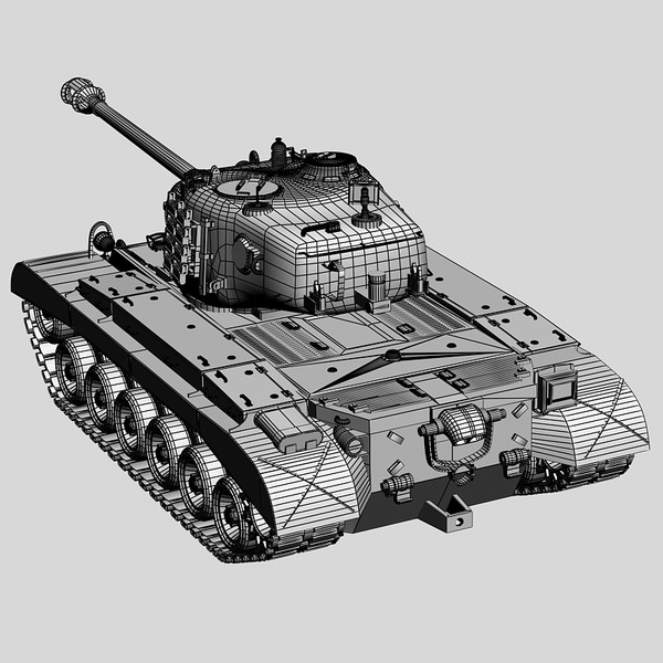 3d ww2 pershing tank m26 - M26 Pershing tank by Sandu_Bublic