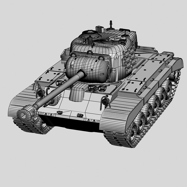 3d ww2 pershing tank m26 - M26 Pershing tank by Sandu_Bublic