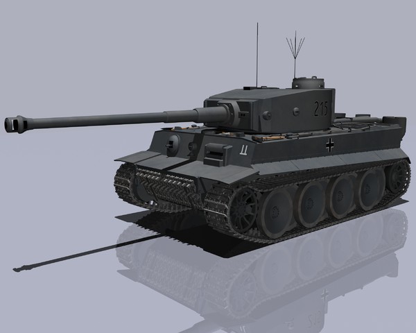 3d model pzkpfw tiger tank - PzKpfw VI TigerI by jhthomas512