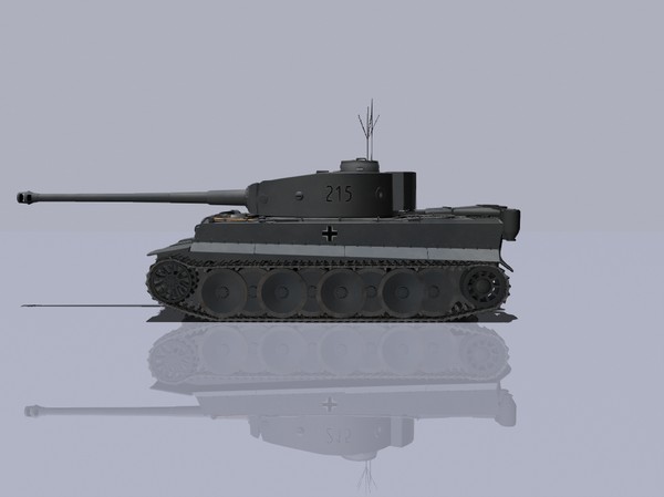 3d model pzkpfw tiger tank - PzKpfw VI TigerI by jhthomas512