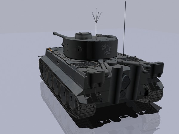 3d model pzkpfw tiger tank - PzKpfw VI TigerI by jhthomas512