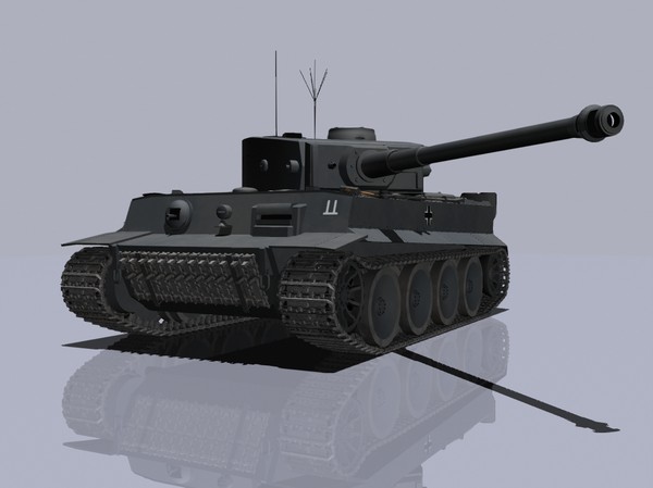 3d model pzkpfw tiger tank - PzKpfw VI TigerI by jhthomas512