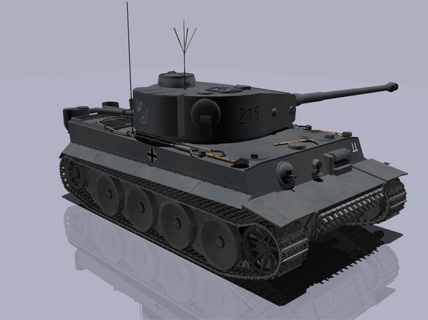 3d model pzkpfw tiger tank - PzKpfw VI TigerI by jhthomas512