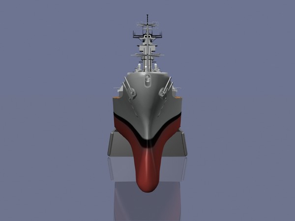 uss new jersey battleships 3d dxf - USS New Jersey Battleship by jhthomas512