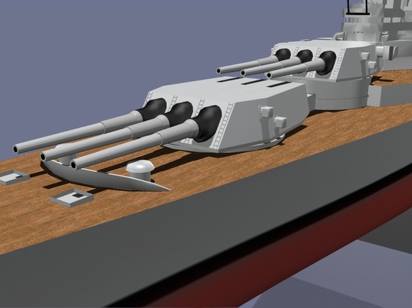 uss new jersey battleships 3d dxf - USS New Jersey Battleship by jhthomas512