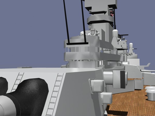 uss new jersey battleships 3d dxf - USS New Jersey Battleship by jhthomas512