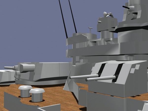 uss new jersey battleships 3d dxf - USS New Jersey Battleship by jhthomas512