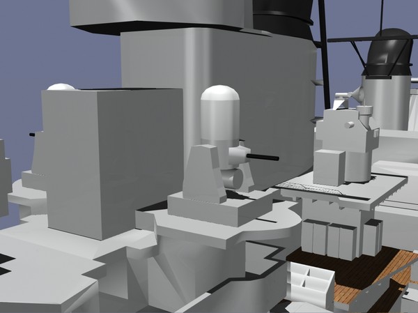 uss new jersey battleships 3d dxf - USS New Jersey Battleship by jhthomas512